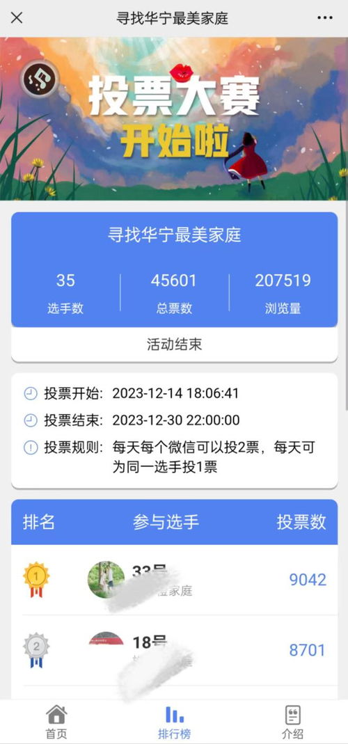 最美家庭网络投票评选活动怎么策划制作